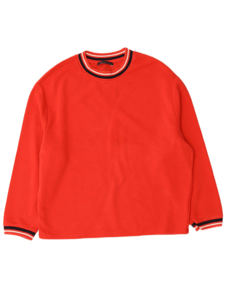 Marks & Spencer - Sudadera extragrande para mujer, talla 10, algodón rojo pequeño