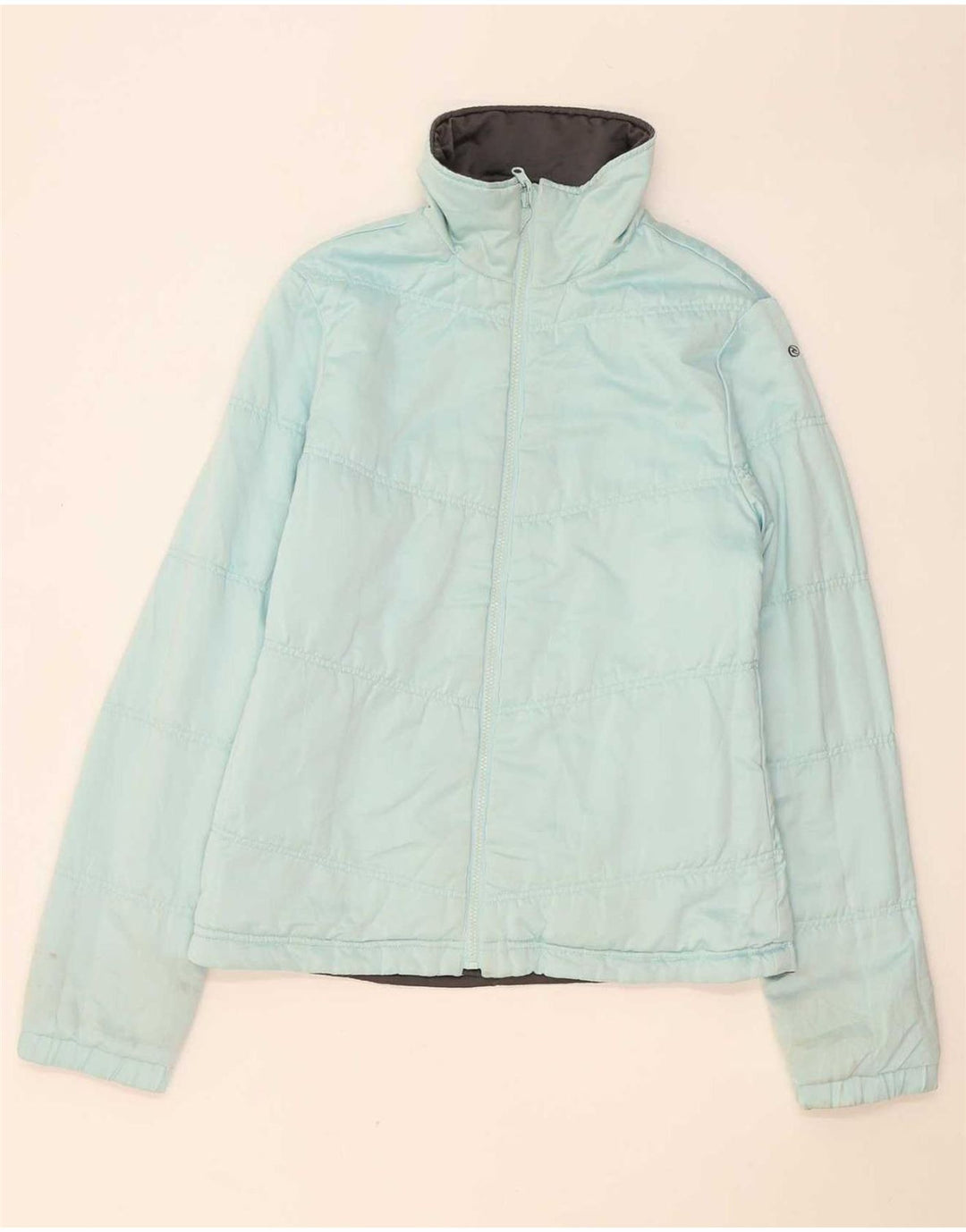 Rip Curl Chaqueta acolchada reversible para mujer UK 12 Poliéster gris medio