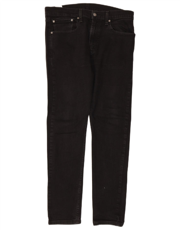 LEVI'S Jeans 512 Slim Tapered para hombre W34 L32 Algodón negro