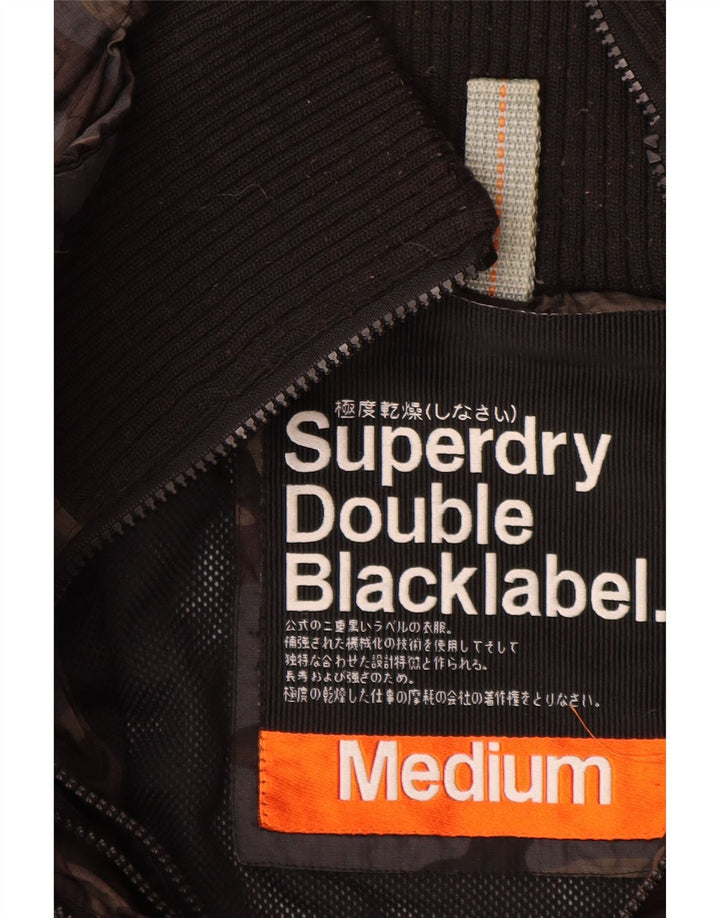 Superdry Chaqueta cortavientos gráfica para hombre ES 38 Nylon gris medio