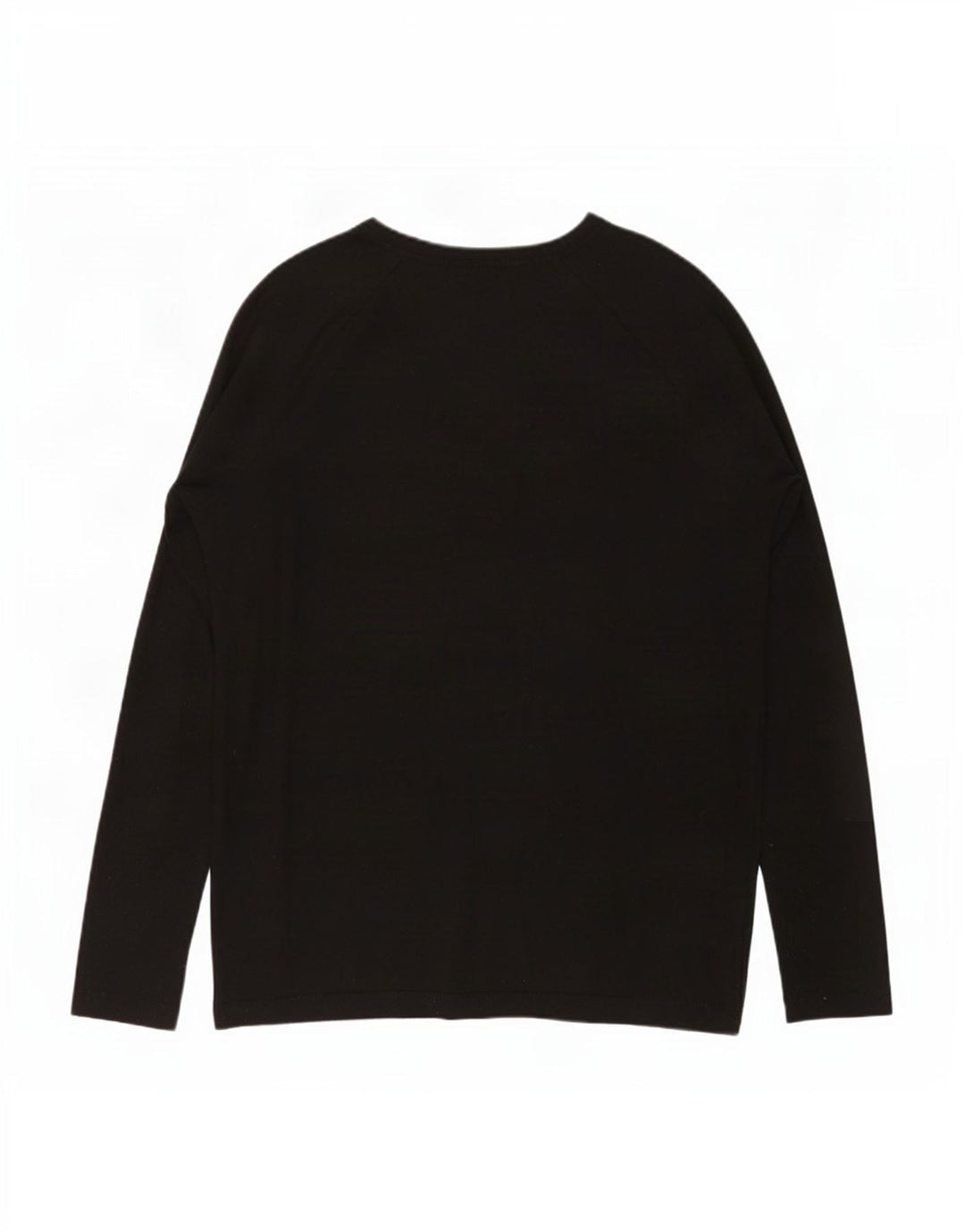 Zara Mujer Top Extragrande Manga Larga UK 10 Small Negro