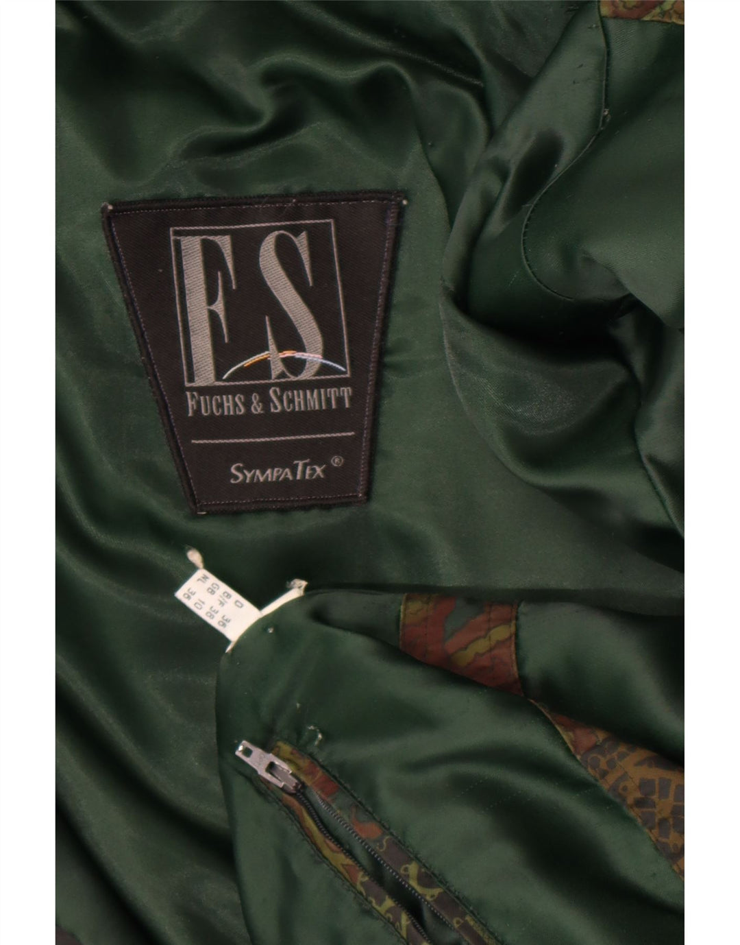 FUCHS & SCHMITT Chaqueta cortavientos para mujer UK 10 Small Green Paisley