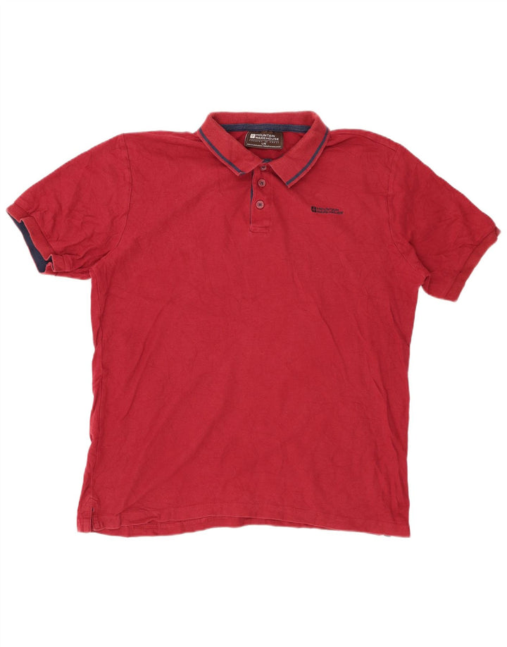 MOUNTAIN WAREHOUSE Polo para hombre de algodón rojo grande
