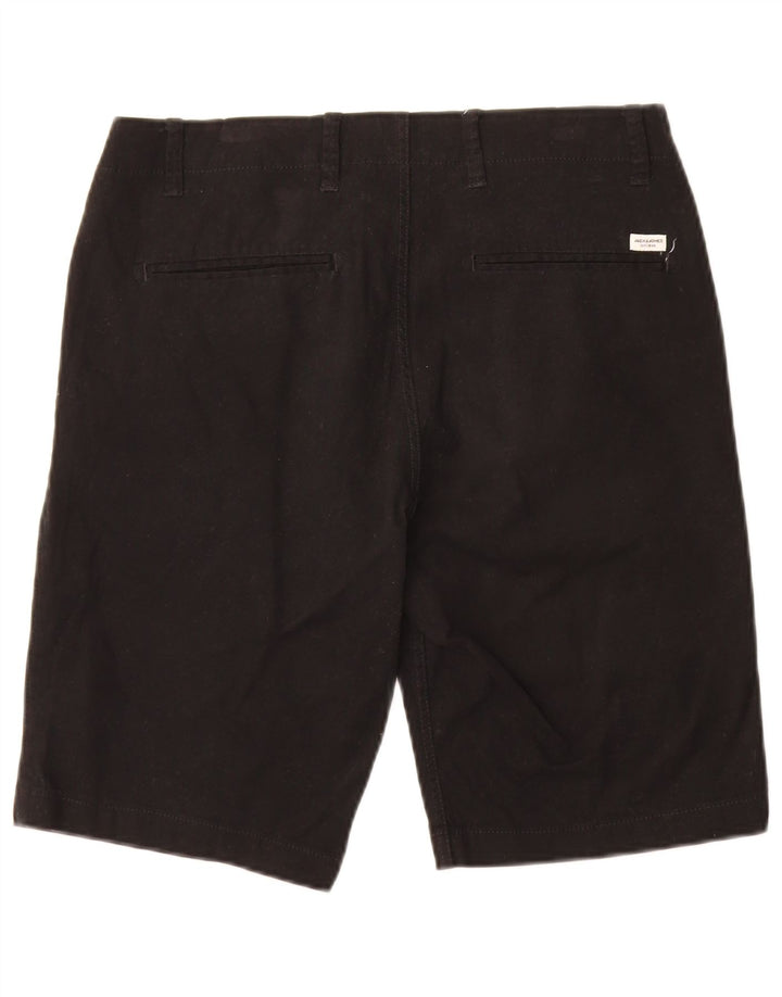 JACK & JONES Pantalones cortos chinos para hombre Medium W32 Black Cotton