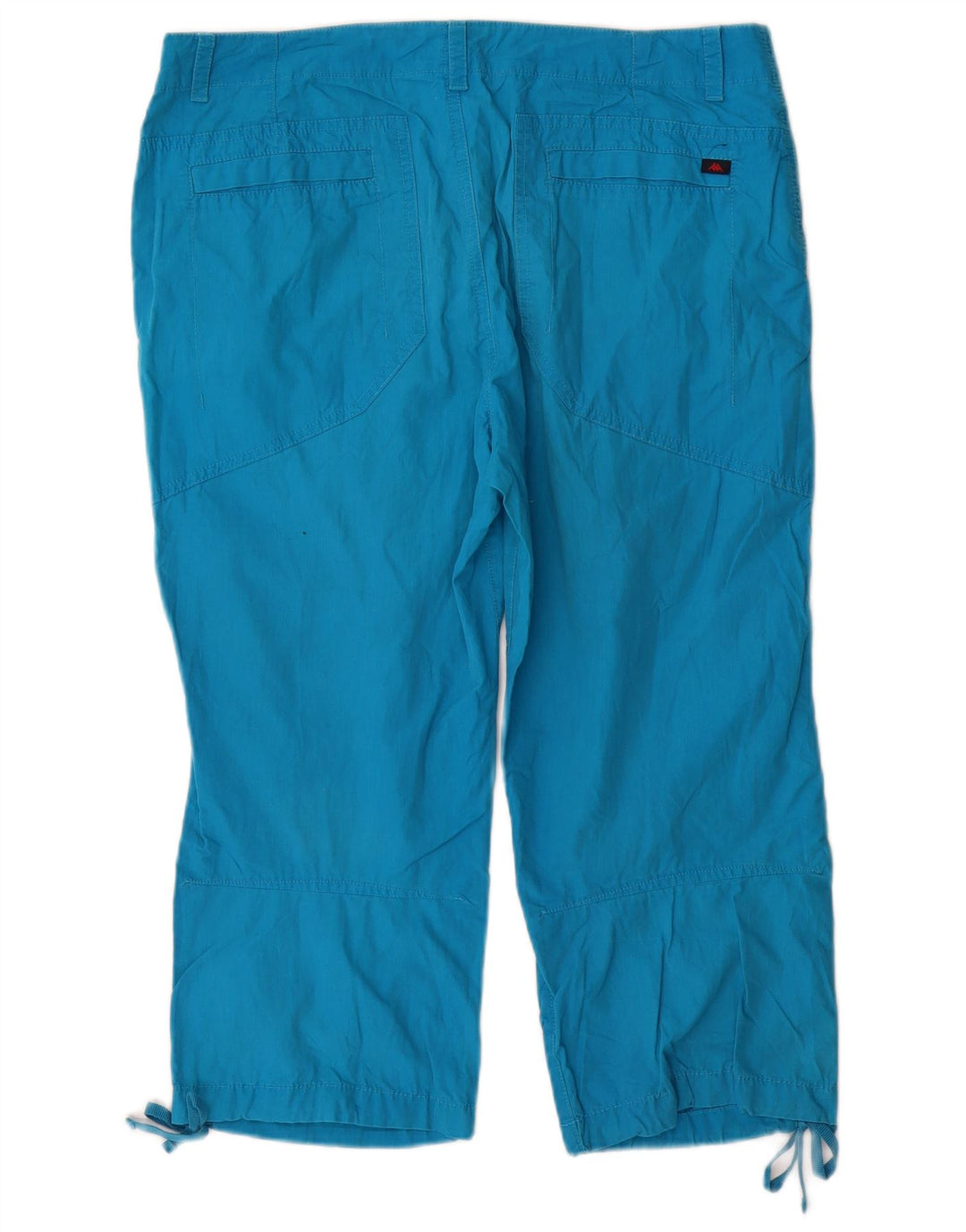KAPPA Pantalones capri rectos de ajuste perfecto para mujer IT 48 XL W34 L20 Azul