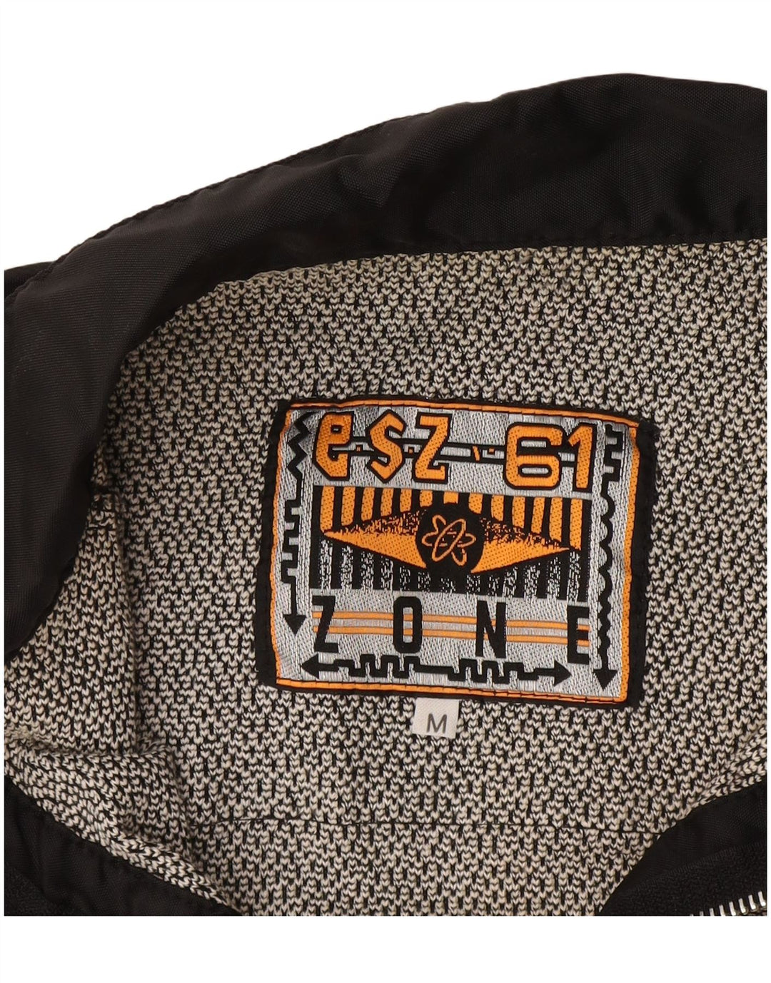 ZONE Polo gráfico de manga larga para hombre en bloques de color gris medio