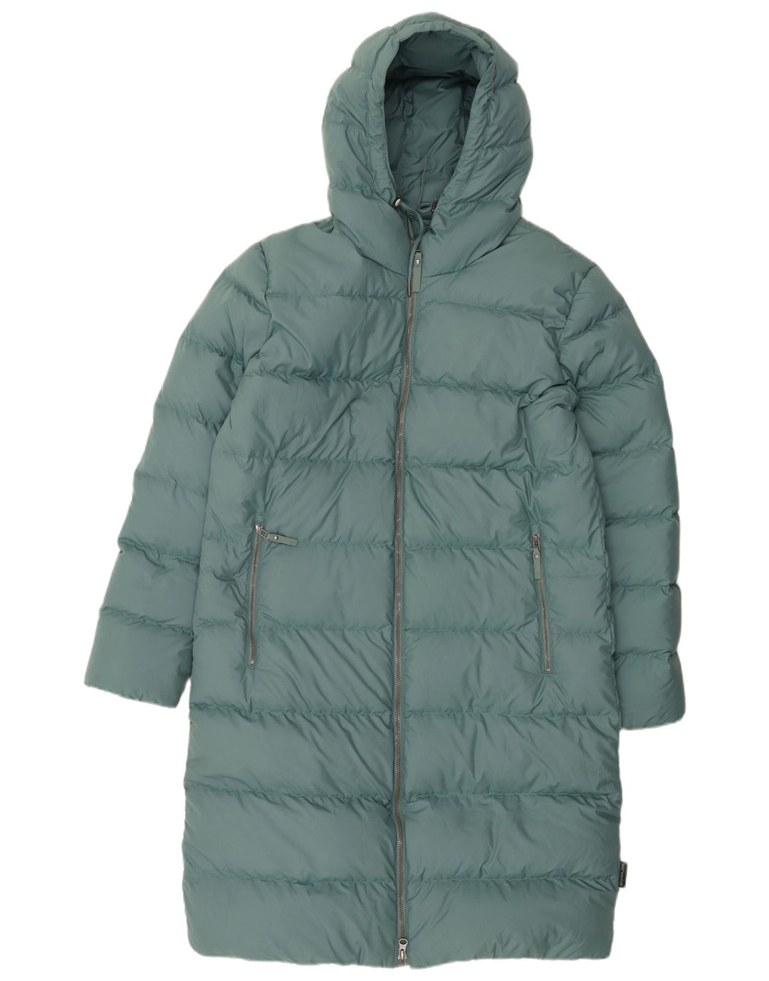 Jack Wolfskin Abrigo Acolchado Extragrande con Capucha para Mujer UK 10/12 Verde Medio