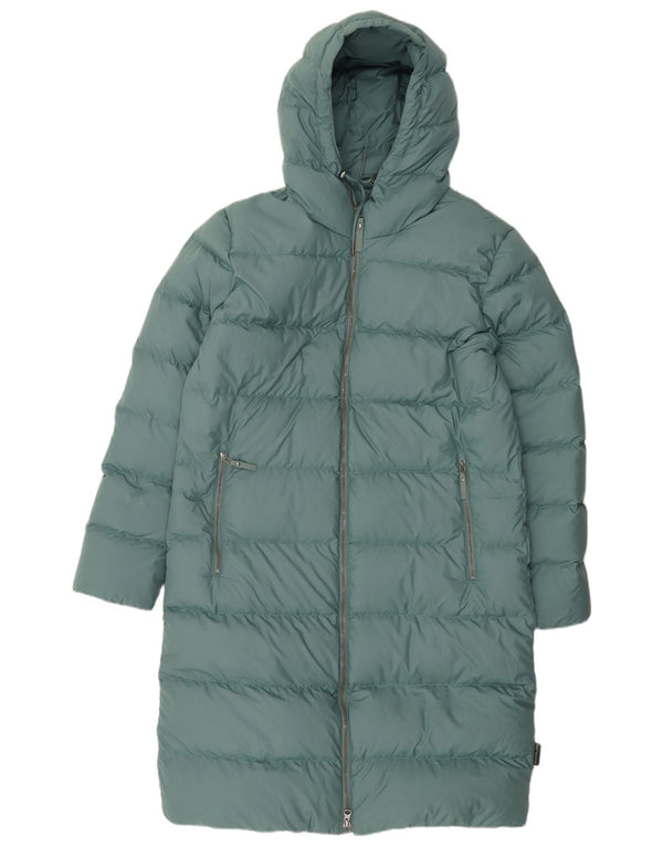 Jack Wolfskin Abrigo Acolchado Extragrande con Capucha para Mujer UK 10/12 Verde Medio