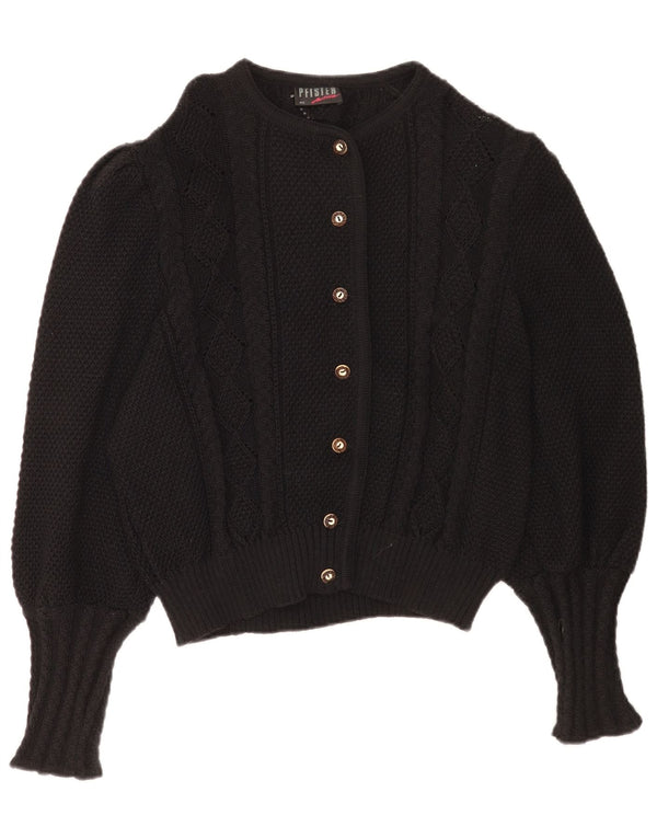 Pfister Cárdigan para mujer EU 46 XL Lana virgen negra