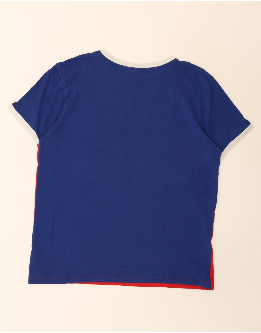 Tommy Hilfiger Camiseta gráfica para hombre Top grande multicolor con bloques de color