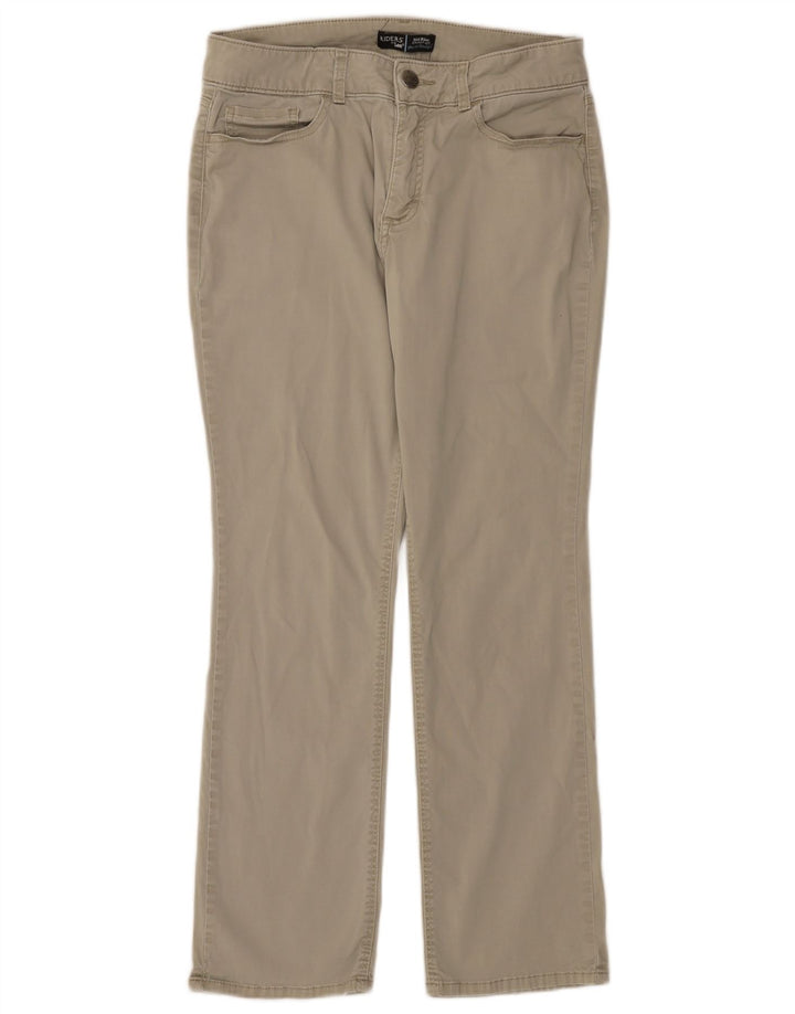 LEE Mujer Riders Mid Rise Pantalones Casuales Rectos W30 L28 Beige