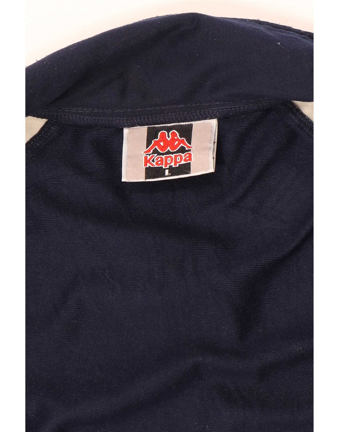 Kappa Hombre Chándal Top Chaqueta Grande Azul Marino Colorblock