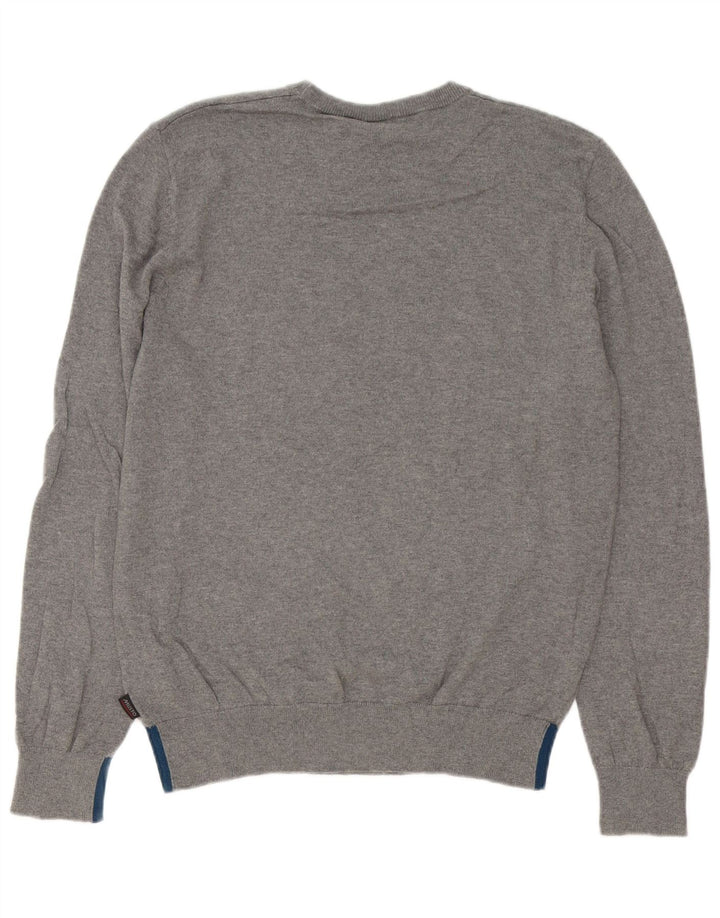 Musto Jersey De Cuello Redondo Para Hombre De Algodón Gris Medio