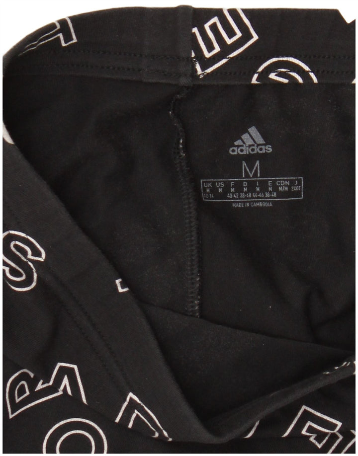 Adidas Leggings gráficos para mujer Reino Unido 12/14 Mediano Negro