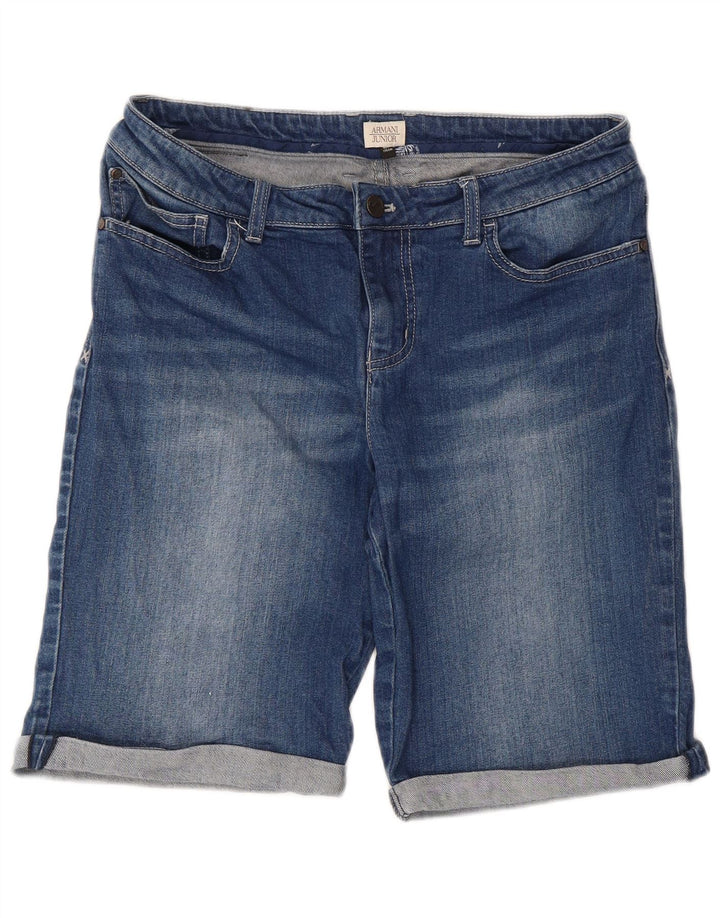 Armani Junior Pantalones cortos vaqueros para niño 15-16 años W32 Algodón azul