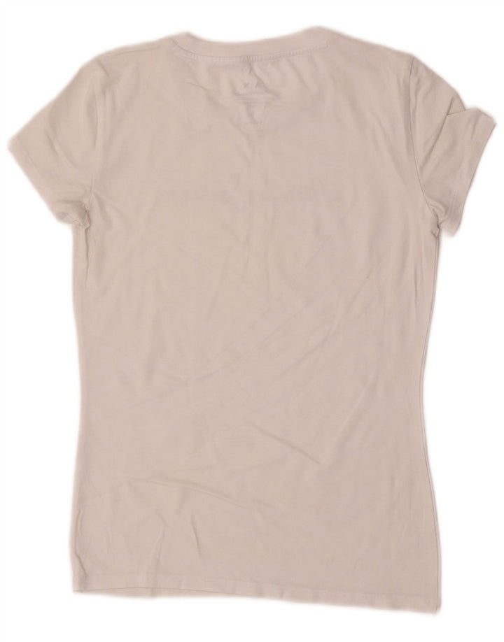 Armani Exchange Camiseta gráfica para mujer Top UK 10 Small White