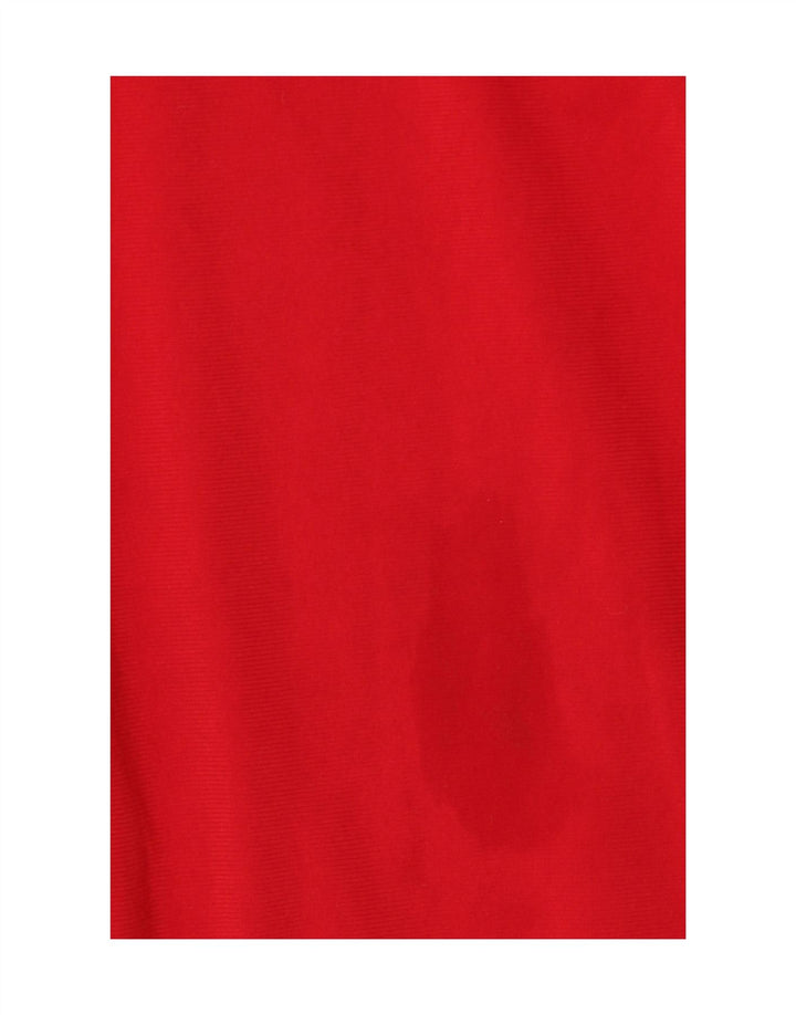 Adidas Hombre Chándal Top Chaqueta Medio Rojo Colorblock Poliéster