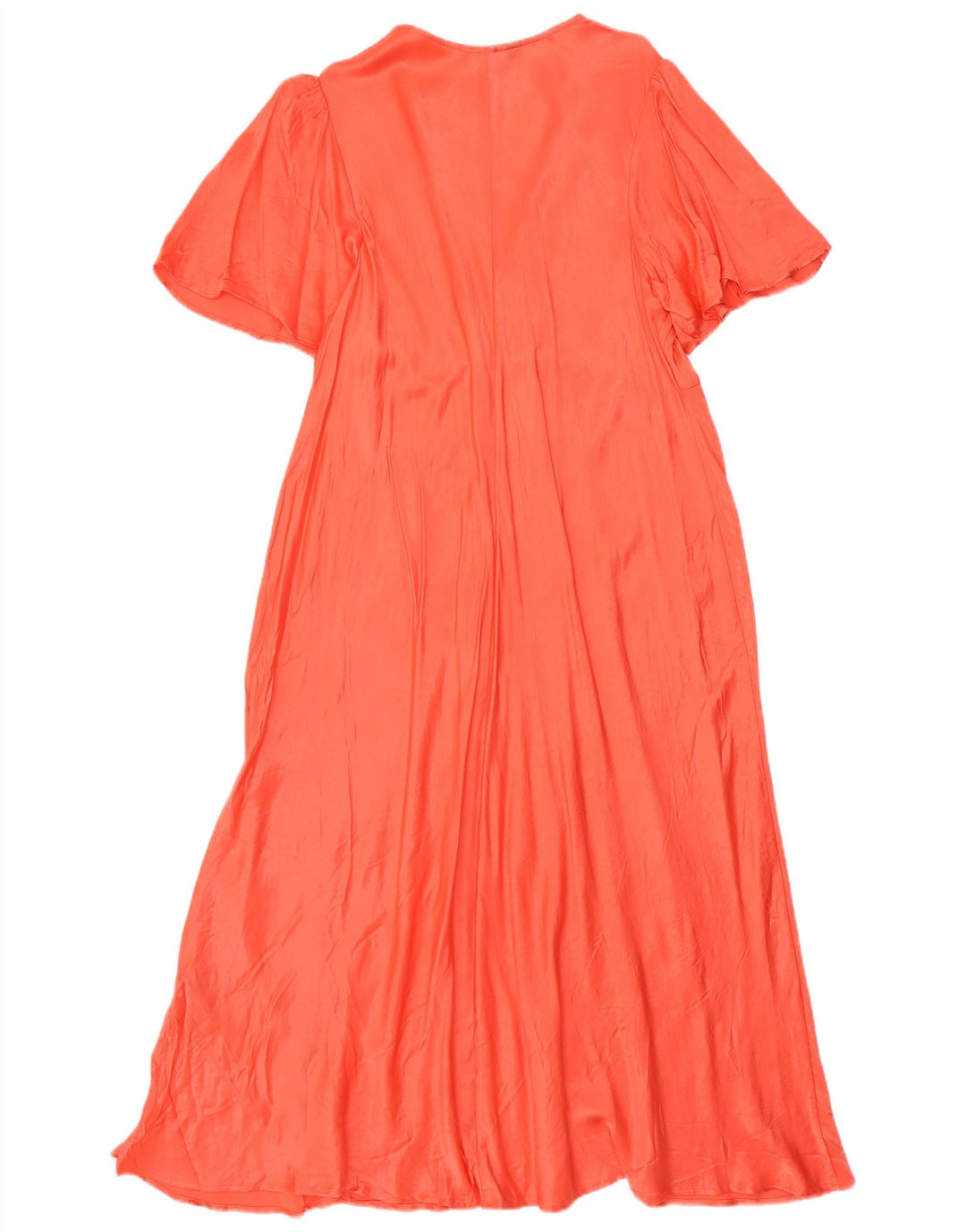 Marks & Spencer Vestido maxi regular para mujer UK 22 3XL Viscosa naranja