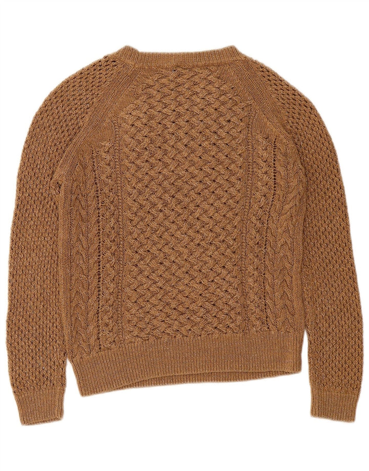 Massimo Dutti Jersey con Cuello Barco para Mujer UK 10 Small Brown