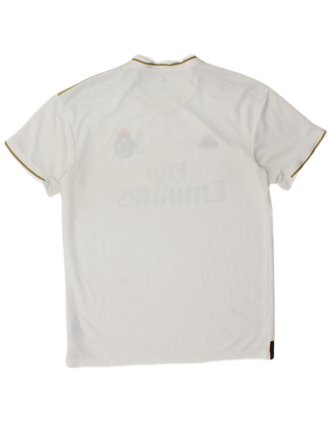 ADIDAS Hombres Real Madrid Graphic Camiseta Top Medio Blanco Poliéster