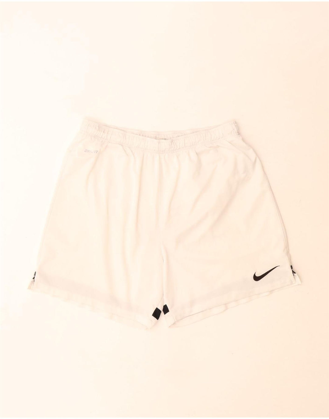 Nike - Pantalones cortos deportivos Dri Fit para hombre, tamaño grande, poliéster blanco roto
