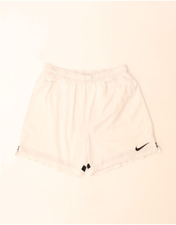 Nike Mens Dri Fit Sport Shorts Large  Off White Polyester