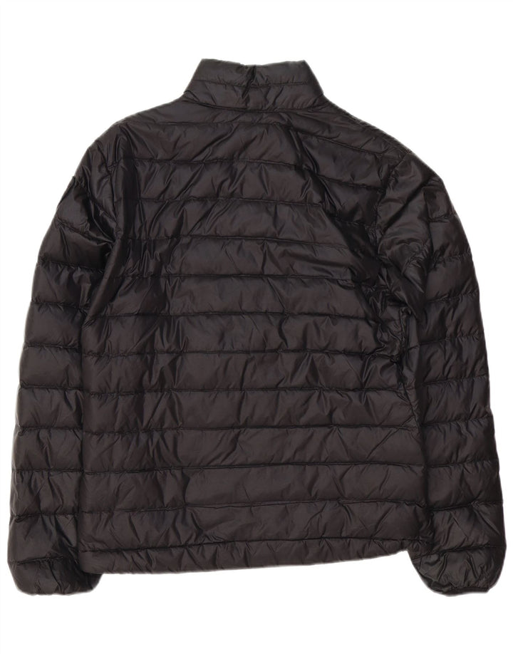 Blauer Chaqueta acolchada para hombre UK 38 Mediana Negro Poliéster