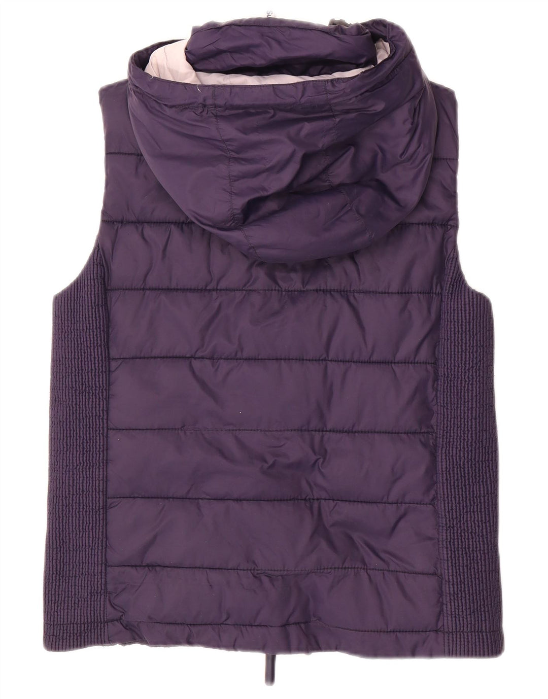 SUPERDRY Chaleco acolchado con capucha para mujer UK 44 Grande Poliéster azul marino