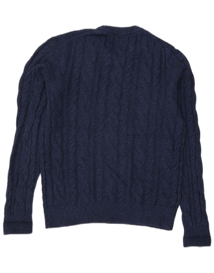 Gap Jersey De Cuello Redondo Para Hombre Jersey De Lana De Cordero Azul Marino Pequeño