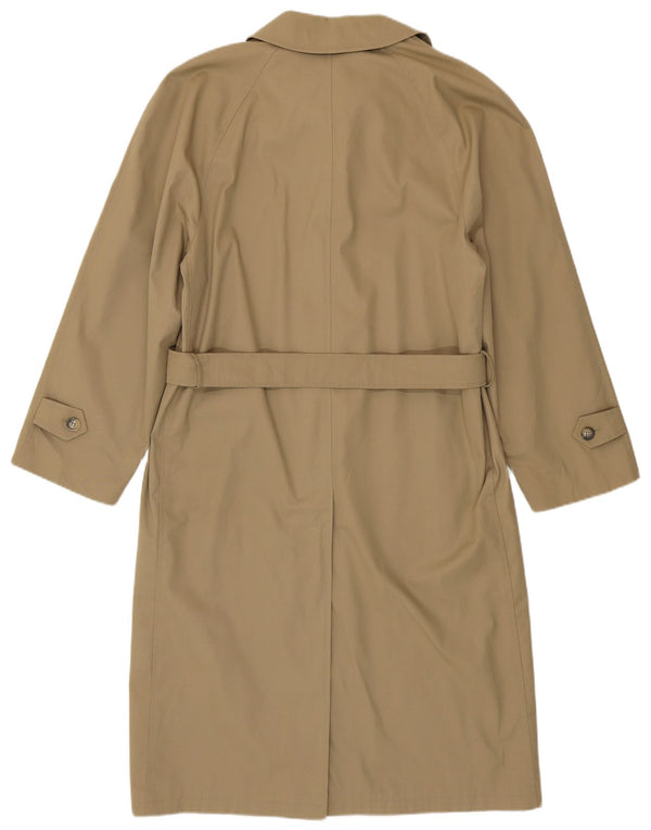 Cerruti 1881 Gabardina holgada para hombre IT 46 Poliéster beige pequeño