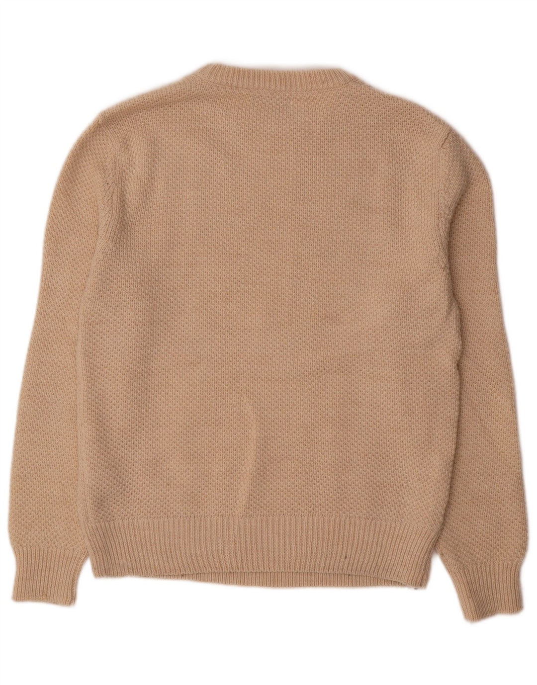ZARA Hombre Jersey Cuello Redondo Acrílico Beige Medio