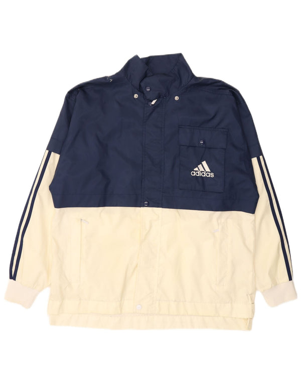 Chaqueta cortavientos ADIDAS para hombre UK 40/42 Medium Azul marino Colorblock