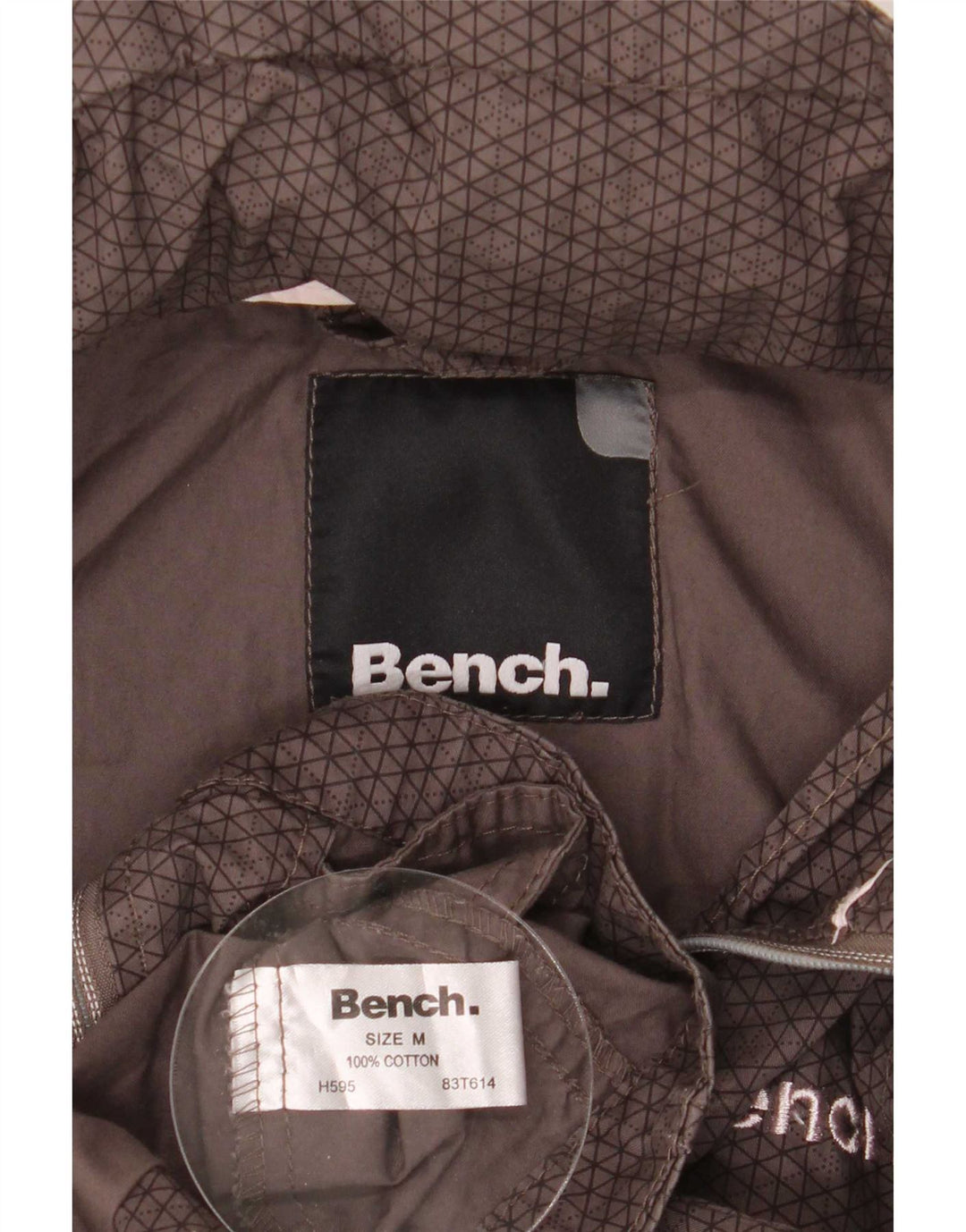 Chaqueta bomber con capucha y gráfico para mujer Bench UK 44 Algodón marrón medio
