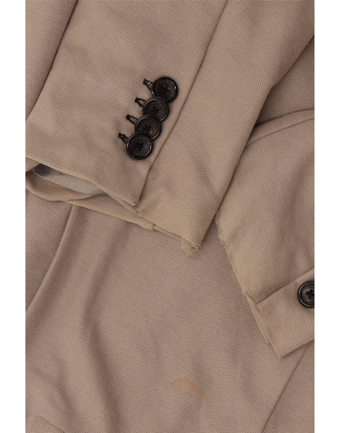 Armani Exchange Chaqueta tipo blazer de 2 botones para hombre Reino Unido 38 Algodón beige medio