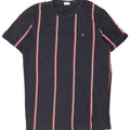 Jack & Jones Hombre Camiseta Top Medium Azul Marino Rayas Algodón