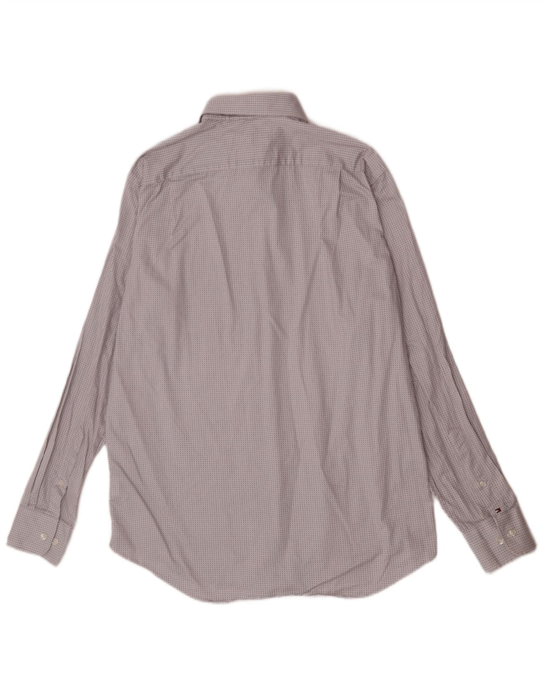 Tommy Hilfiger Camisa de corte regular para hombre Talla 15 1/2 Algodón a cuadros blanco mediano