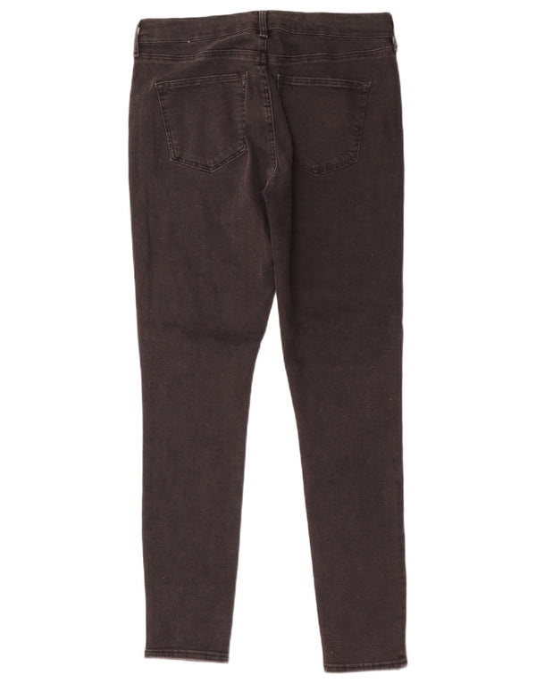 Topshop Vaqueros ajustados Sidney para mujer W30 L28 Algodón negro