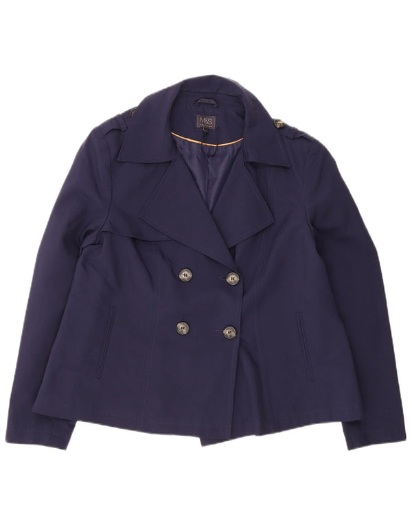 Marks & Spencer Chaquetón para mujer UK 46 Grande Poliéster azul marino