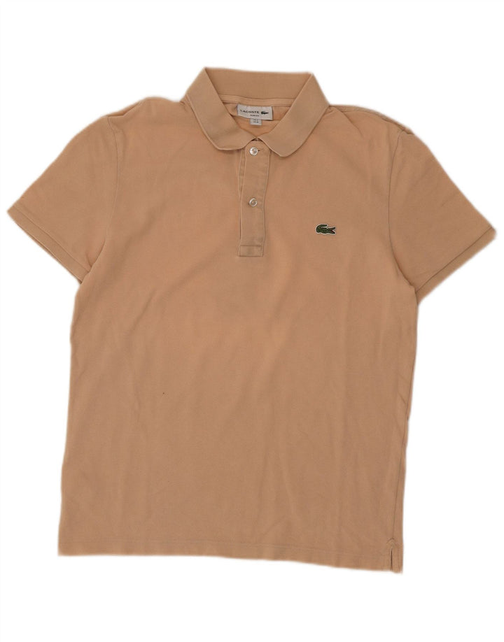 Lacoste Polo Slim Fit para Hombre Talla 4 Algodón Beige Medio