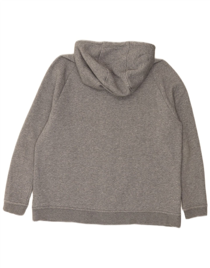 Nike - Sudadera con capucha y cremallera para hombre, talla grande, algodón moteado gris