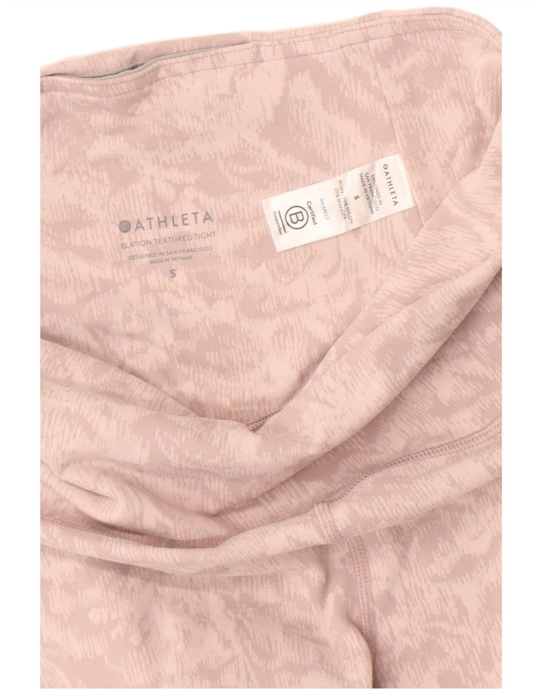 Athleta Leggings con patrón abstracto para mujer UK 8 Small Pink Nylon