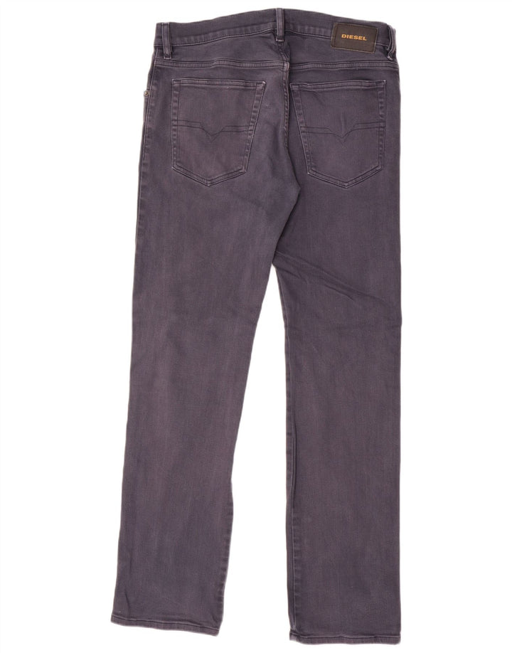 Diesel Hombre D-Mihtry Vaqueros Rectos W32 L32 Algodón Gris