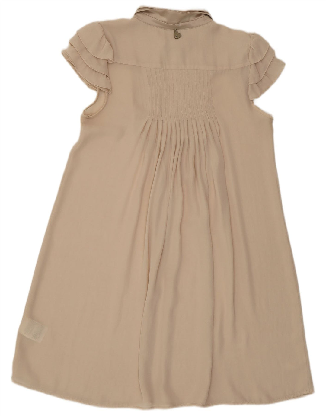 Vestido Liu Jo Mujer Transparente Acampanado IT 44 Poliéster Beige Medio