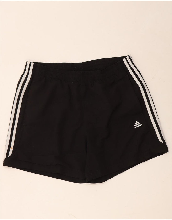 Adidas - Pantalones cortos deportivos para hombre, talla grande, poliéster negro