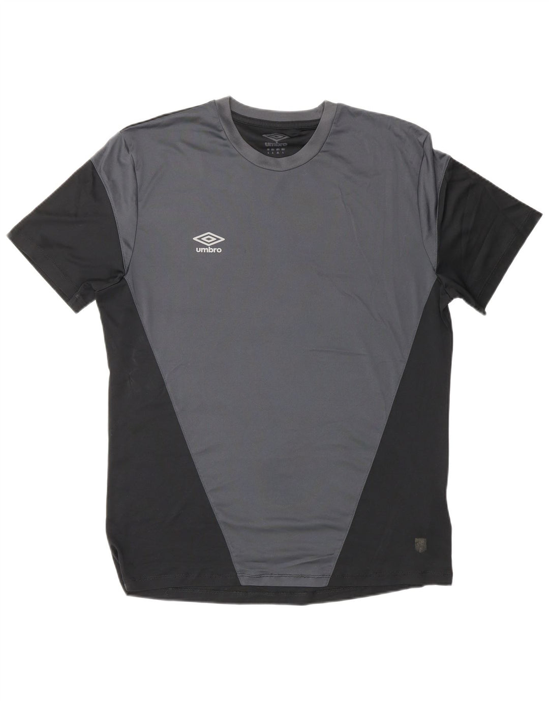 UMBRO Hombre Camiseta Top Grande Negro Colorblock Poliéster