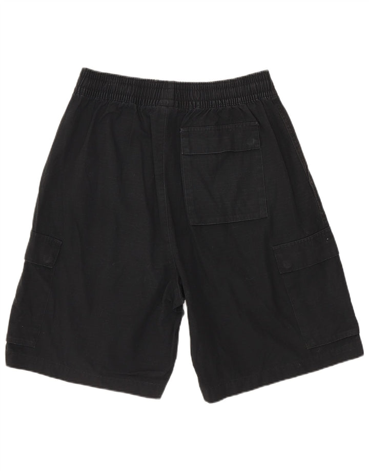 Nike - Pantalones cortos tipo cargo para hombre, talla pequeña, W27, algodón a rayas negras