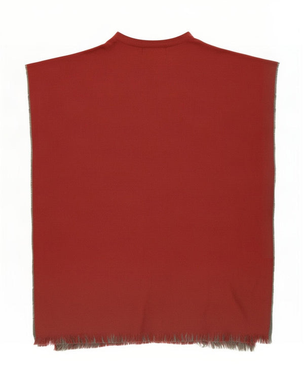 Roccobarocco Abrigo Poncho Para Mujer Talla Única Acrílico Burdeos