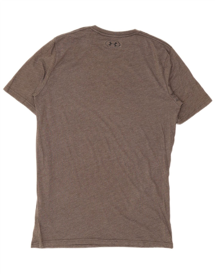 Under Armour Camiseta gráfica para hombre Top pequeño de algodón gris