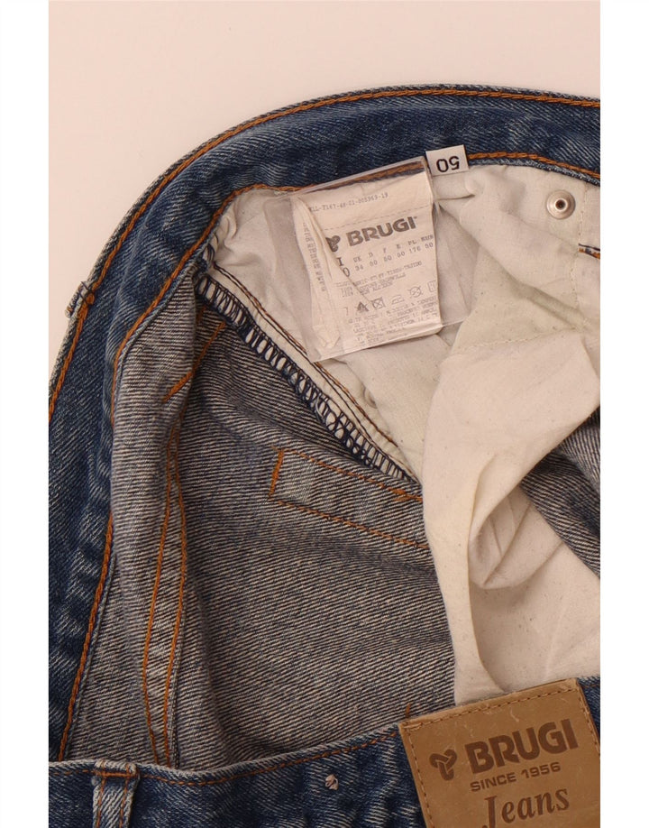 BRUGI Vaqueros rectos para hombre W34 L32 Algodón azul