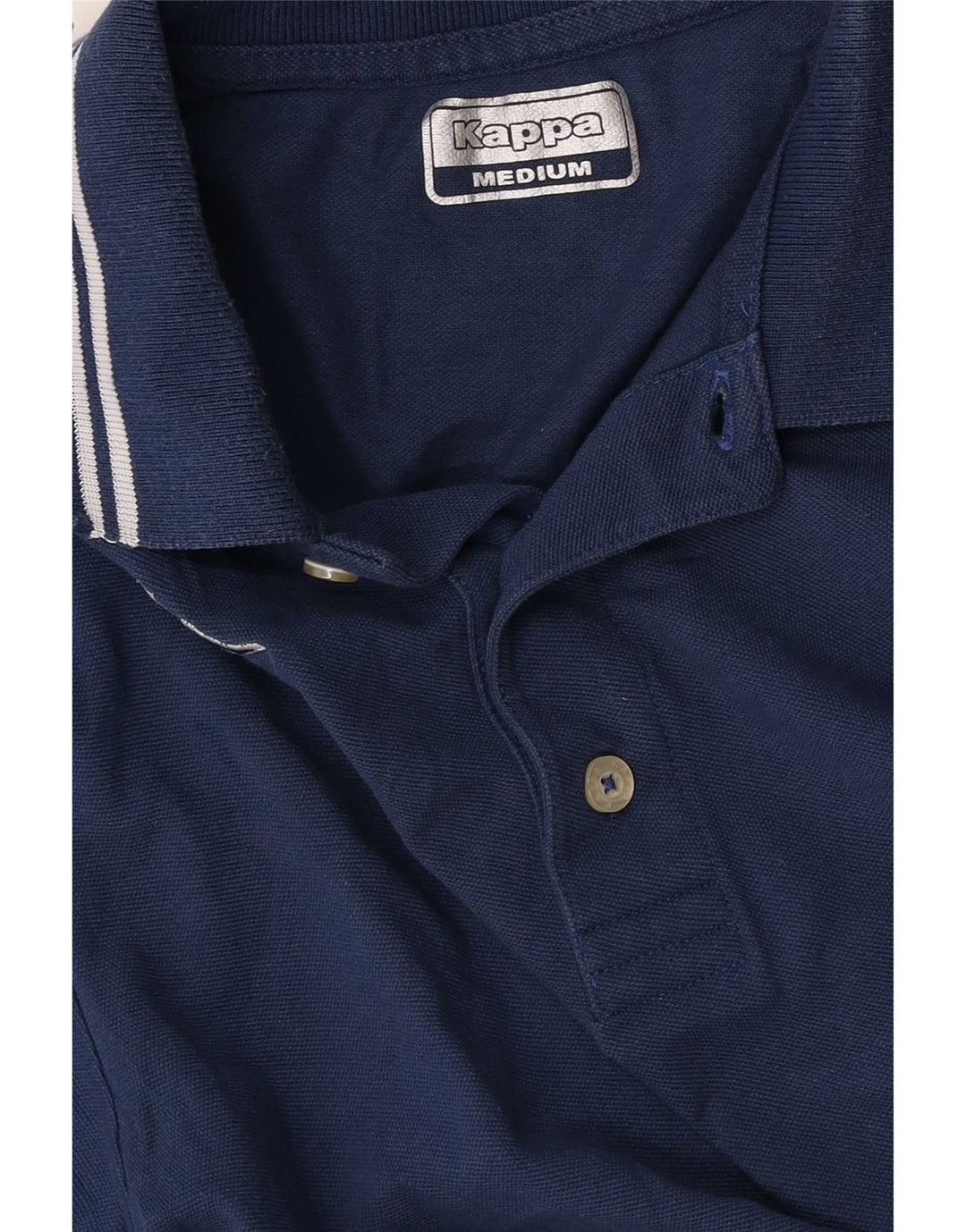 Polo Kappa Hombre Rayas Azul Medio